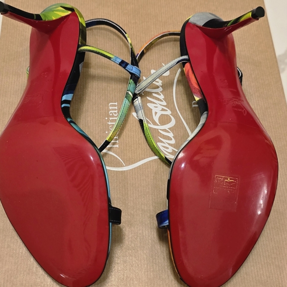 Christian Louboutin Colorful Abstract Heels - Picture 4 of 7